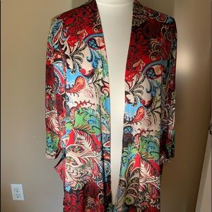 2xl Multicolored lightweight jacket, cover up, top